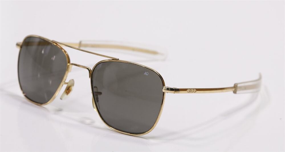 American Optical AO Vintage Original Pilot Aviator Sunglasses Gold 140mm